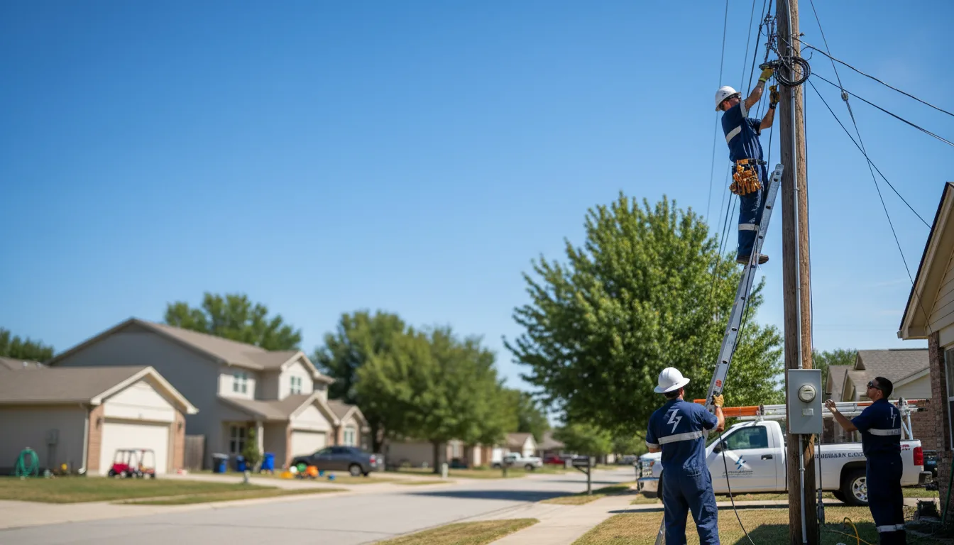 Residential electrician providing installation services in Eagan, TN